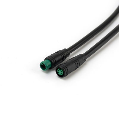 Résistant à l'eau noir des véhicules à moteur de noyaux du cable connecteur M6 5 de PVC Ebike