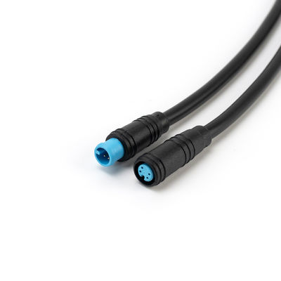 Genre hommes-femmes de Pin M6 du cable connecteur IP65 6 d'Ebike de serrure de poussée