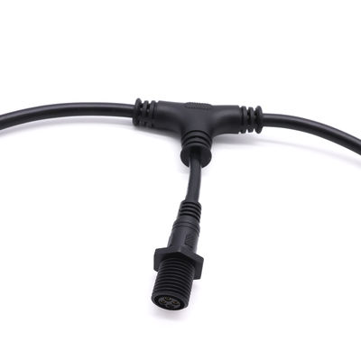 Le type noir l'utilisation imperméable ccc de PVC T de câble du connecteur M16 IP67 a certifié