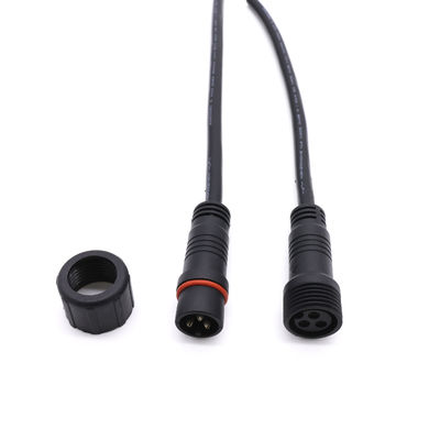 Cable connecteur à vis hommes-femmes, connecteur d'IP67 2 Pin Waterproof LED