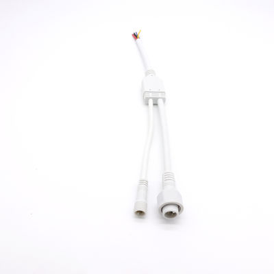 Le connecteur imperméable blanc IP68 M12 250V ccc de PVC Y a certifié