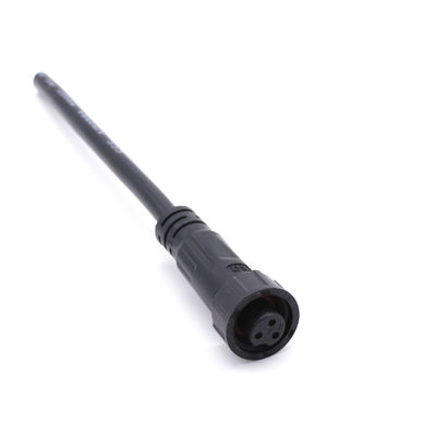 PVC imperméable femelle M13 ccc du cable connecteur PA66 a certifié