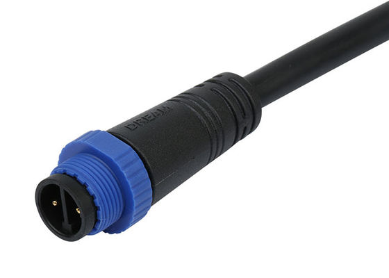 M15 imperméabilisent 2 connecteurs extérieurs IP68 d'éclairage de câble d'extension de Pin