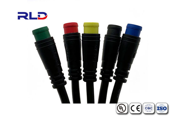 Signal imperméable de câble électrique de connecteur de prise de câble de goupilles d'IP65 2 - 6