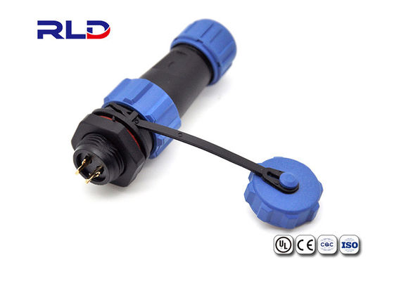 M13 imperméabilisent 2 le cable connecteur de Pin Plug Low Voltage Ip 67 LED