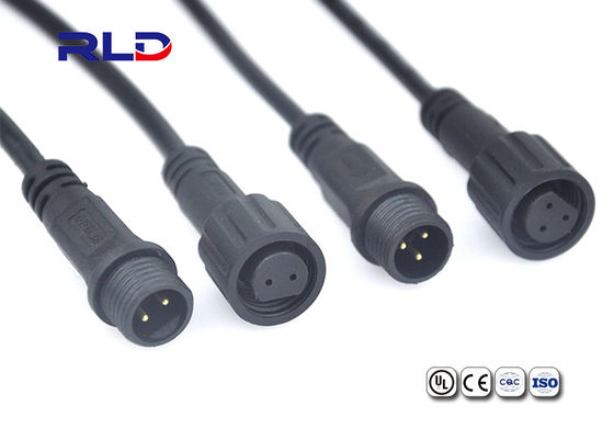 IP67 imperméabilisent le mâle de prise de connecteur de fil électrique et le cable connecteur femelle